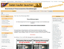 Tablet Screenshot of kleinanzeigen.tinas-reitshop.de